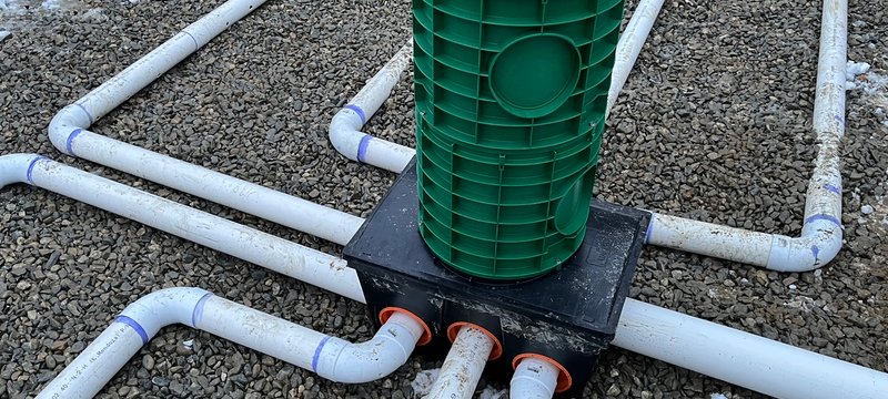 Septic system installation in Salmon Arm