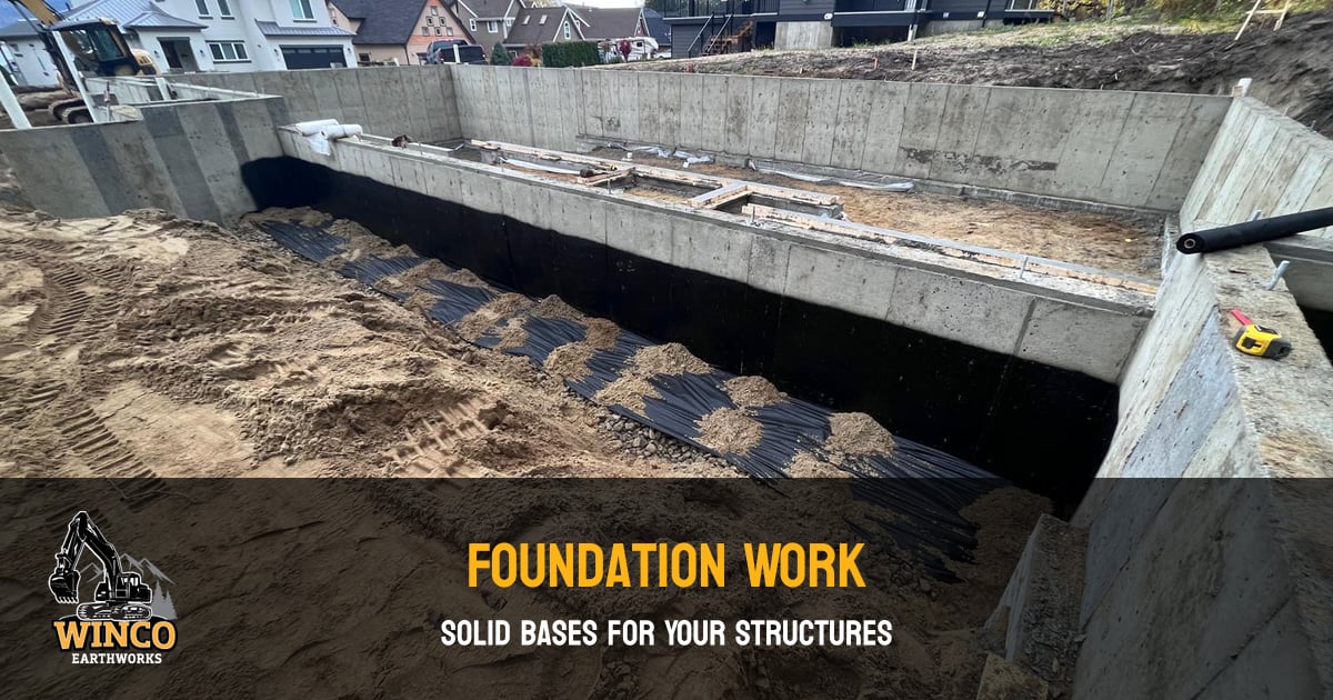 Foundation Excavation Shuswap | Winco Earthworks